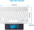 OMOTON Bluetooth Keyboard, Wireless Rechargeable Keyboard for iPad with Illuminated LED - White
