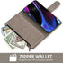 Asuwish Grey Wallet Cover for Motorola Edge+ Plus 2022/Edge X30/30 Pro, with Tempered Glass Screen Protector