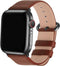 Fullmosa Leather Bands for Apple Watch, Compatible with 49mm 46mm 45mm 44mm 42mm, Brown/Smoky Grey