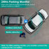 iMounTEK Dash Cam for Cars, 3 Channels Car Dash Camera 1296x1080P, Front Inside and Rear Camera, Night Vision,