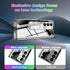 Samsung Galaxy Z Fold 5 Cover: Sleek Clear Electroplated Stand Protective Case - Elegant Anti-Scratches Luxury for