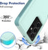 for Samsung Galaxy S24 Ultra Case: Heavy Duty Dual Layer Protective Shockproof Cell Phone Cover with Screen Protector -