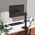 WALI Single Monitor Arm Mount, Fully Adjustable 2 Tier with 75mm and 100mm Universal Plate (011ARM), Black