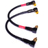 CESS-137-1f Right Angle RCA Preamp Jumpers Male to Male Patch Cable, 2 Pack (1 Foot)