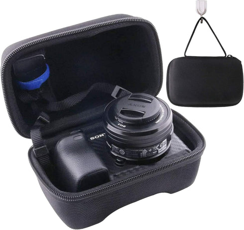 waiyu Hard EVA Travel Case for Sony Alpha Cameras - Compact Case for a6400/a6000/a6600/a6100/a5100, Black