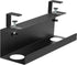 Zhiyo Steel 15.8in Cable Management Under Desk Tray - XL Clamp-On Cord Organizer for Desk, Black Wire Management Tray