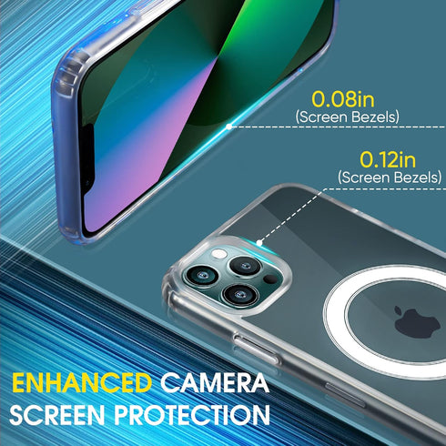 Clear Magnetic Case for iPhone 11, Mag-Safe Wireless Charging, Soft Silicone TPU Bumper Cover