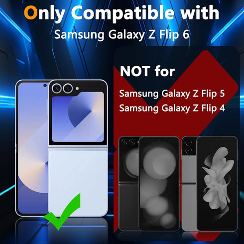 YWXTW for Samsung Galaxy Z Flip 6 Camera Lens Protector, Bling Glitter Individual Anti Scratch Metal Ring Tempered Glass Camera Screen Protector for Z Flip 6 Accessories 2024 (Glitter Multi-Coloured)
