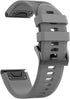 ANCOOL 22mm Soft Silicone Watch Bands for Fenix 5/6/7, Compatible with Garmin Fenix 5 Plus/6 Pro/8 47mm/7 Pro (Black,