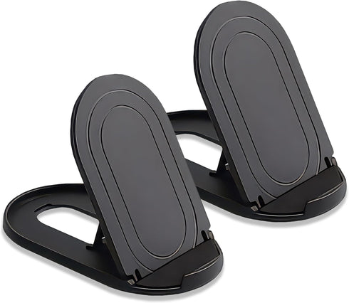 HZZADZXW 2 Pack Portable Cell Phone Stand Holder for Desk, Foldable Pocket-Sized Mount,
