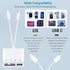 Ceotsak 15/16/17, SD Card Reader for iPhone/iPad/Android, USB C & Lightening to SD/MicroSD Card Reader with USB Camera