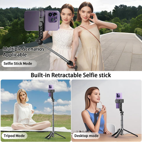 Stjiatu (A07) Mini Selfie Stick Tripod, Pocket Flex Tripod i-Phone Android Phone Grip, Portable Small Size Travel