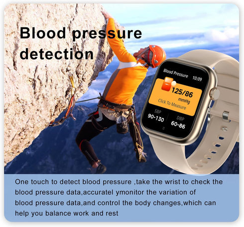Smart Watch for Men Women - Bluetooth Call, 1.83" Fitness Tracker, Heart Rate Monitor, Waterproof