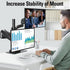 MOUNTUP Monitor Mount Reinforcement for Tempered Glass Desk, Monitor Arm Plate, Steel Bracket for Thin and Most Fragile