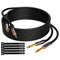 RCA to 1/4" Cable 25FT, Dual 1/4 inch TS to Dual RCA