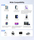 USB C to 3.5mm Headphone Jack Adapter for iPhone 15, iPad Pro, Samsung Galaxy S23, Google Pixel 3, HTC, Moto & More.