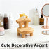 JLEivvi Cute Dog Wooden Phone Stand Mini Desktop Holder for All Mobile Phones, Adorable Home Office Decor Accessories