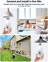 Light Bulb Security Camera, Wireless Outdoor Indoor, 5G&2.4G WiFi, AI Human Detection, Color Night Vision