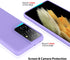 ZUSLAB Nano Silicone Case for Samsung Galaxy S21 Ultra 5G, Liquid Silicone Rubber Shockproof Full Protection (Purple)