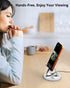 YCNEW 360 4-8" Phone Stand for Desk, Rotating Dual Adjustable Foldable Holder, Heavy Solid All-Aluminum Base Anti-Slip