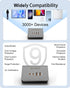 WUKUR USB C Charger Block 25W, Multiple USB Charging Station for iPhone 15/14/13/12, iPad, Samsung Galaxy, Google