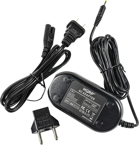 HQRP AC Adapter Compatible with Canon ACK-800 PowerShot A200, SX120, SX130, A410, A420, A430, A460, A470, A490, A495,