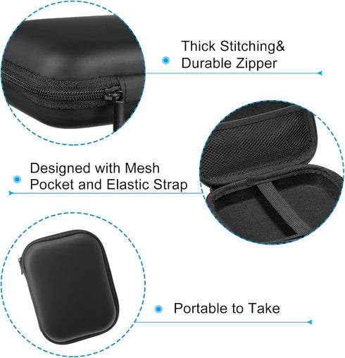 PATIKIL 5.91x4.72 Electronic Organizer Case, 1Pcs Waterproof Hard Travel Carrying Case for Digital Multimeter, Camera