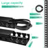 Updated Cable Raceway Kit - 77 Inch Open Slot Wire Covers for Cords, Under Desk Cable Management System (Pack 5)