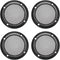 uxcell 4Pcs Speaker Grill Cover 3.5 Inch 107mm Mesh Decorative Circle Subwoofer Protector in Black