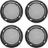 uxcell 4Pcs Speaker Grill Cover 3.5 Inch 107mm Mesh Decorative Circle Subwoofer Protector in Black