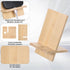 Eldraqth Bamboo Cell Phone Stand Cell Phone Stand for Desk Solid Wood Stands Wooden Holder Portable Wood Holder for Bed