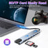 USB C HUB - 8 in 1 USB C Adapter with 4K HDMI, 100W PD, USB 3.0, RJ45 Ethernet, SD/TF Card Reader
