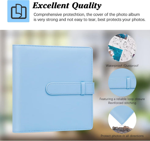 256 Photos Album for Fujifilm Instax Mini Camera, 2 x3 Photo Album Book for Mini 11 12 9 90 70 40 8 Instant Camera