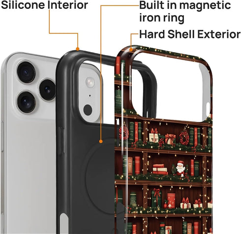 artslion 17 17 for iPhone Pro Max Case for Women Girl Men Boy, Compatible with MagSafe, Shockproof Soft Silicone & Hard