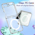 JETech Clear Magnetic Case for Samsung Galaxy Z Flip 5, Anti-Scratch Hard PC, Compatible with MagSafe Accessories.