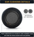 Upgraded Replacement Ear Pads Cushion for Corsair Virtuoso RGB Wireless SE XT Gaming Headset, Fabric Black