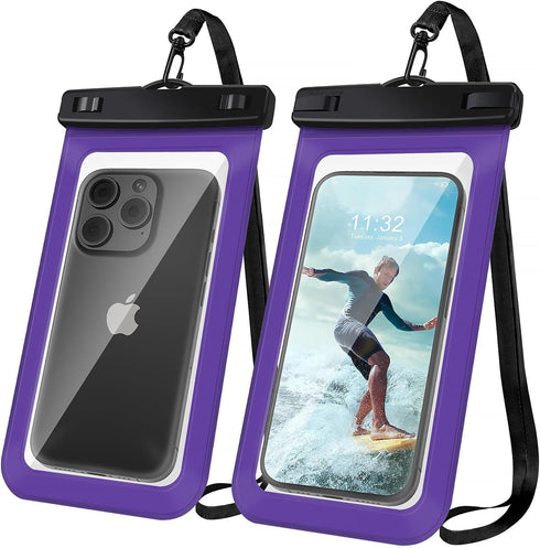 Woyinge Universal Waterproof Case, Cellphone Dry Bag up to 8.3", Beach Cruise Ship Essentials for iPhone, 1 Pack -