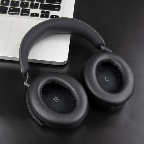 SOULWIT Protein Leather Earpads for Sennheiser Momentum 4 Over/Around Ear Headphones, Noise Isolation Foam Cushions -