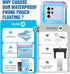 Waterproof Phone Pouch Floating, 10in Underwater Cell Phone Holder with Lanyard for iPhone 15 Pro Max Plus, Galaxy
