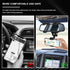 PACLVIO 270 11 12 13 14 Rear View Mirror Phone Holder Mount, Car Phone Bracket/Stand with Swivel and Adjustable Clips