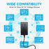 2Pack 5V 2A 6ft Power Supply Adapter, AC to DC 5V 2000mA Wall Charger for USB Hub, Baby Monitor, LED Pixel Light