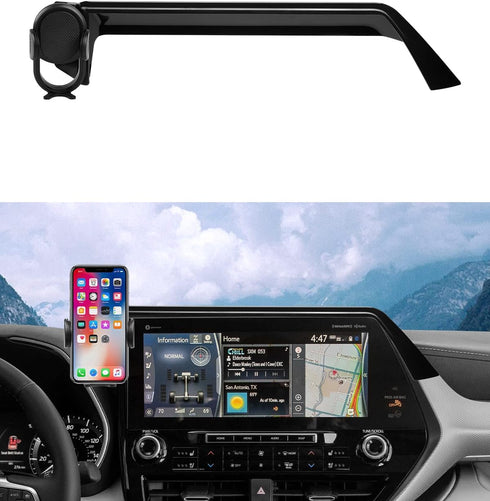 Autorder Custom Fit Car Phone Holder for 2020-2025 Toyota Highlander Accessories, 12.3" Screen Cell Phone Mount,