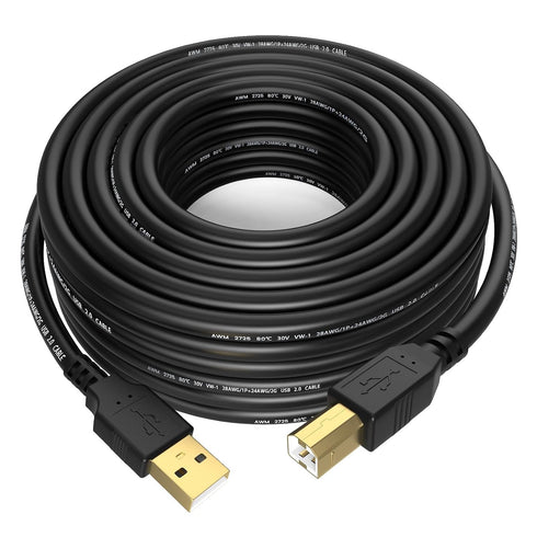 Sinoacc USB Printer Cable 20ft USB A to USB B 2.0 High