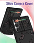 Samsung Galaxy S24 Ultra Case for Women, Cute Black Butterfly Design, Compatible with MagSafe, Camera Cover, 2in1