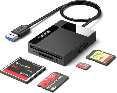 UGREEN SD Card Reader USB 3.0 Card Hub Adapter 5Gbps Read 4 Cards