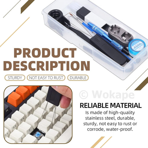 13Pcs Keyboard Lube Kit for Mechanical Keyboard, Tools Include Cleaning Brush, Lubrication, Keycap Puller, Switch Opener