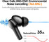 Premium Wireless Earbuds - Bluetooth 5.3, Hi-Fi Stereo, IPX8 Waterproof, Deep Bass, 4 Mics, Noise Cancelling - Black