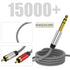 RCA to 1/4 Cable 3FT, 1/4 TRS to RCA Y Splitter Audio Cable for Home and Studio Use