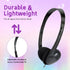 Kids Headphones Bulk 30 Pack, Wholesale Earphones for School Students, Children, Teen Boys Girls (Black)