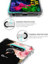 Floral Clear Pretty Phone Case for LG G8 ThinQ (2019 Release), Flower Design Transparent Slim Soft Drop Proof Cover